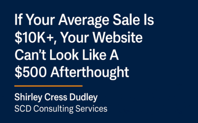 If Your Average Sale Is $10K+, Your Website Can’t Look Like an Afterthought